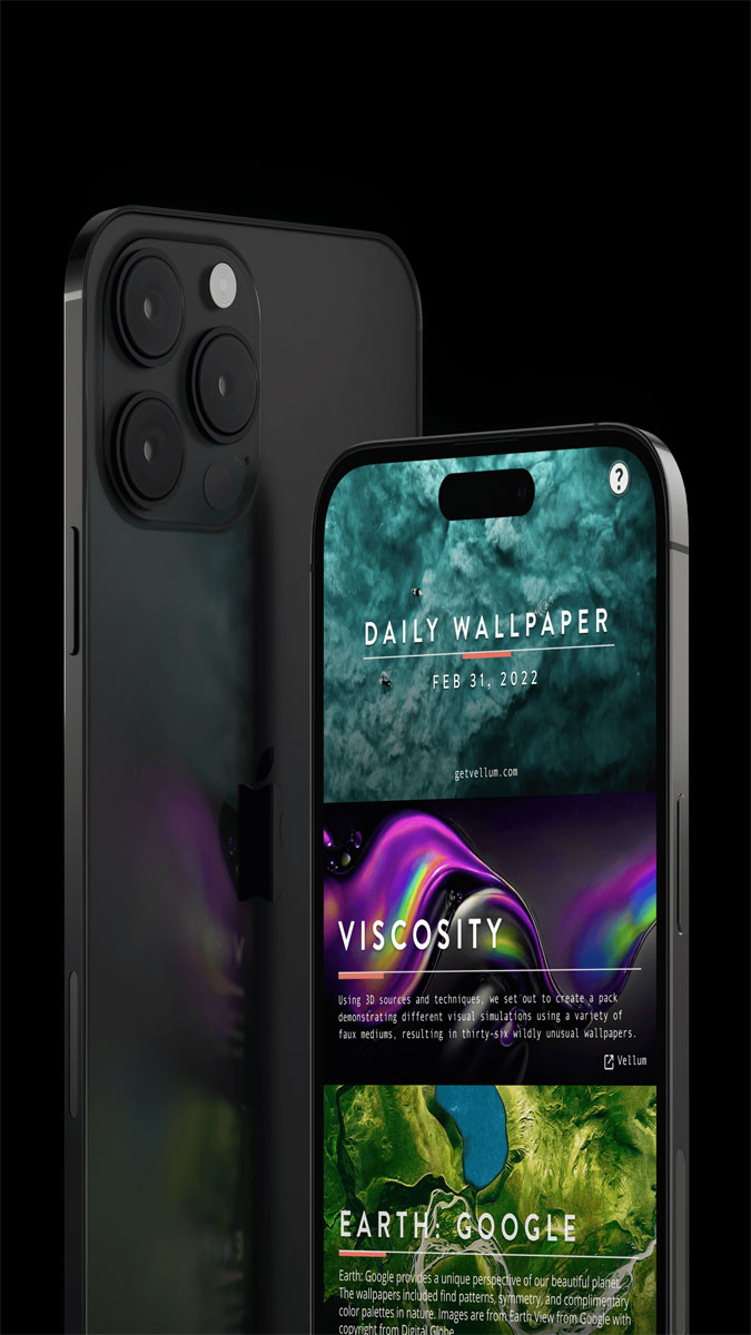 Ứng dụng cài đặt hình nền iPhone Vellum Wallpapers