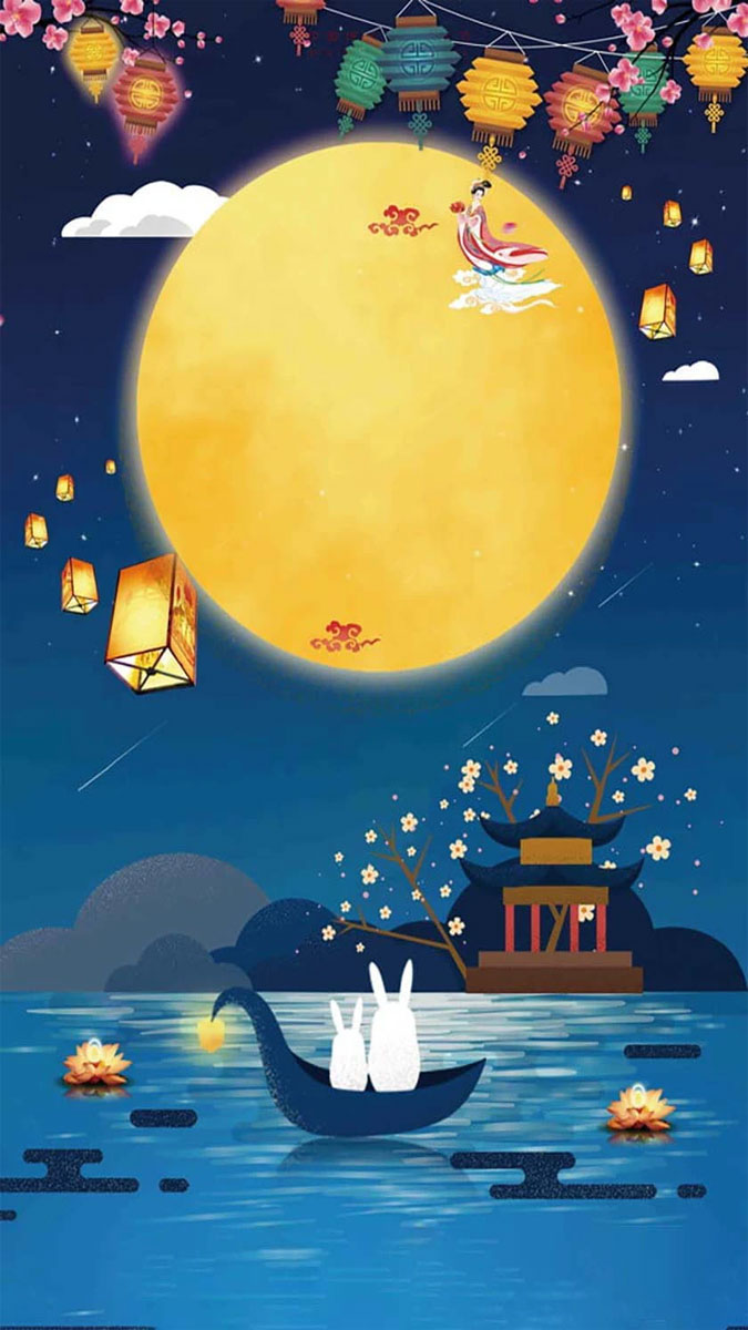 Hình ảnh trung thu dưới ánh trăng đẹp