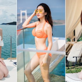 Hình ảnh hoa hậu Đỗ Mỹ Linh và những lần diện bikini