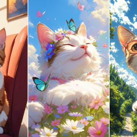 Hình nền mèo cute: Điểm nhấn đáng yêu cho thiết bị của bạn