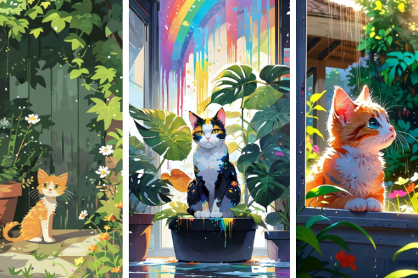 Bộ sưu tập 199+ hình nền mèo cute anime siêu đáng yêu 