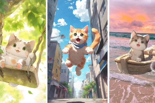 Hình nền mèo anime: Bộ sưu tập đáng yêu không thể bỏ lỡ