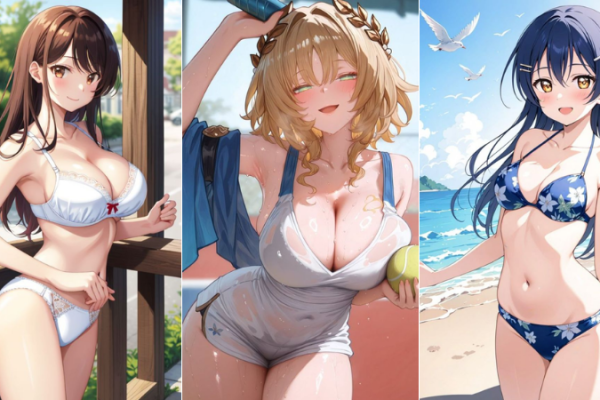 Gái Xinh Anime Mặc Bikini: Nét Quyến Rũ Khó Cưỡng Của Thế Giới 2D