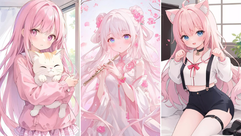 Tan Chảy Trước Bộ Hình Nền Gái Xinh Anime Cute Khiến Trái Tim Bạn Lỗi Nhịp