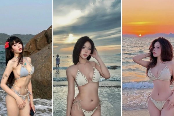 Ảnh Gái Xinh Đi Biển Với Bộ Bikini Siêu Gợi Cảm