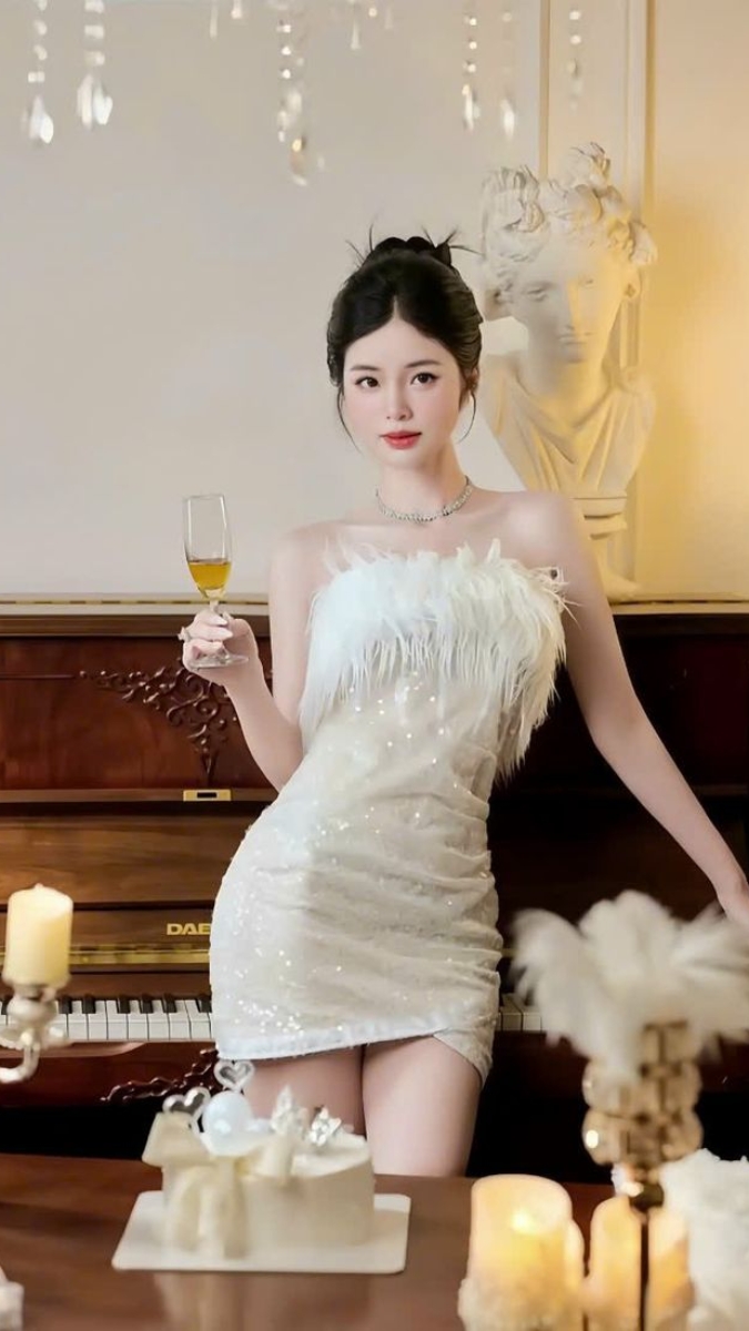 Hình ảnh gái xinh mặc váy cá tính và cuốn hút