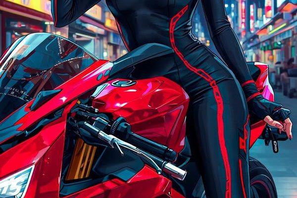 Anime gái xinh lái mô tô chất