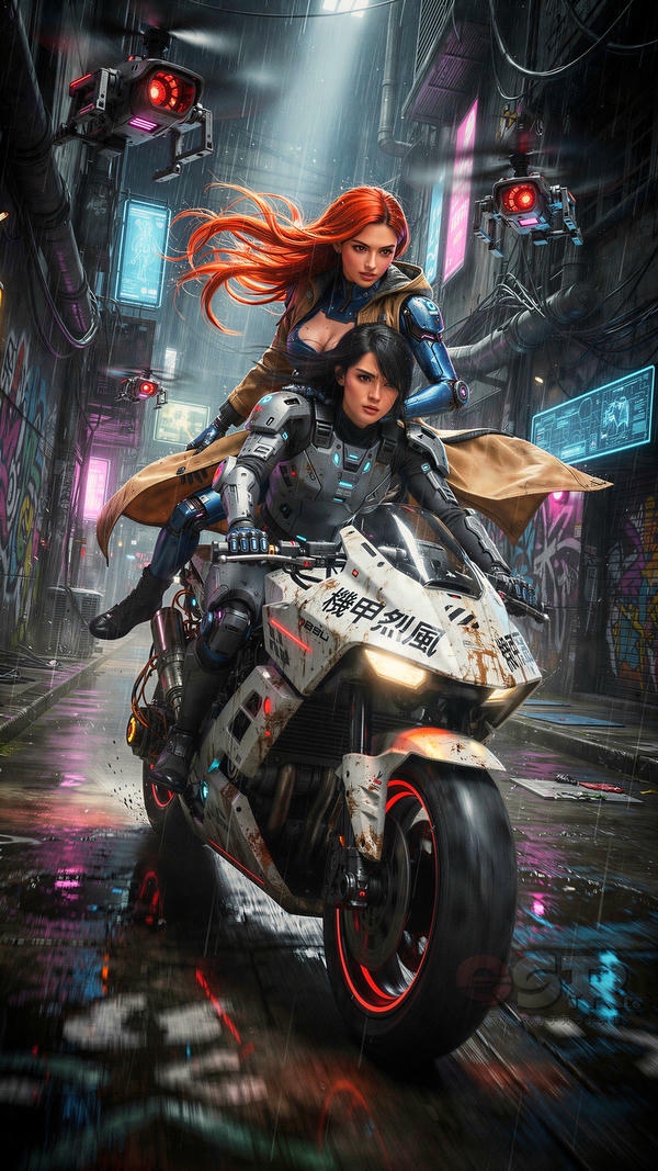 Anime gái xinh mô tô cá tính (2)