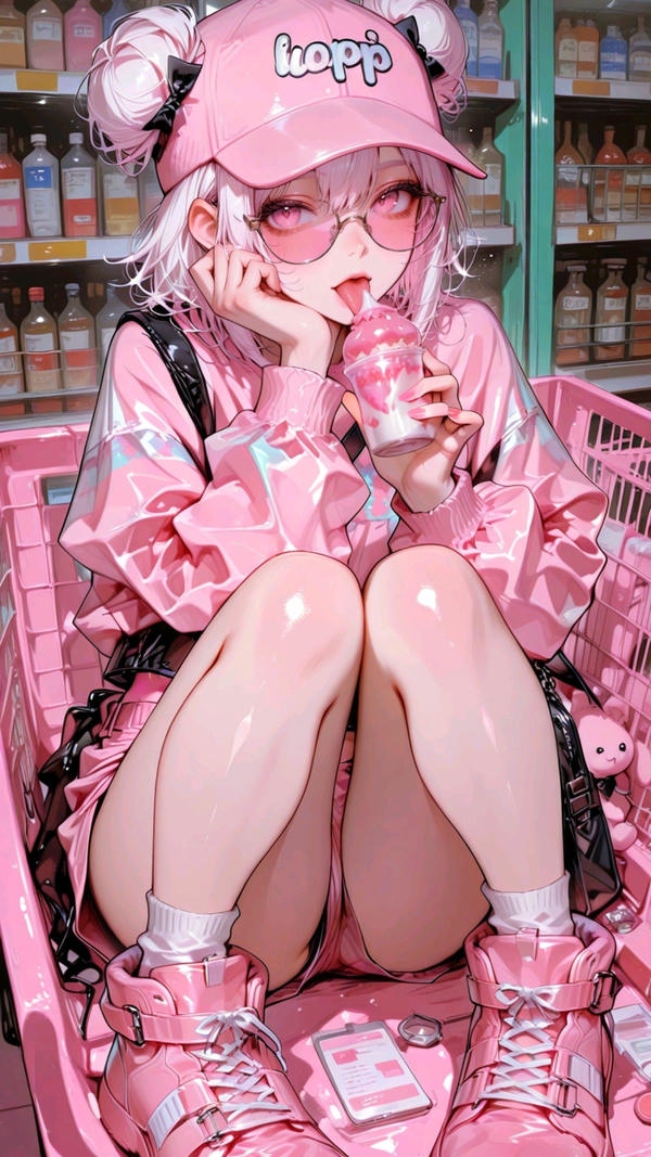Anime girl phong cách thời thượng.