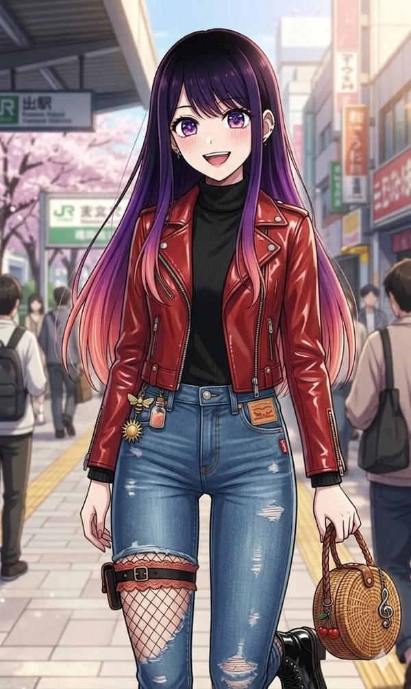 Anime hot girl phong cách kiêu sa.