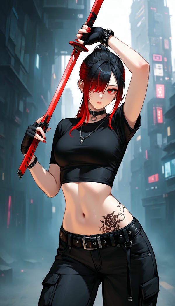 “Cô gái anime với sức mạnh bên trong.”