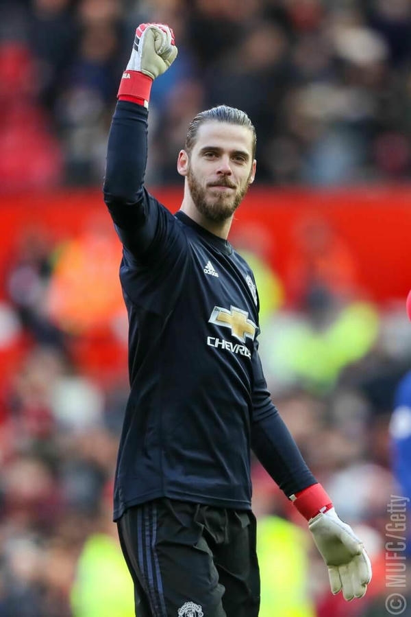De Gea trong màu áo thi đấu