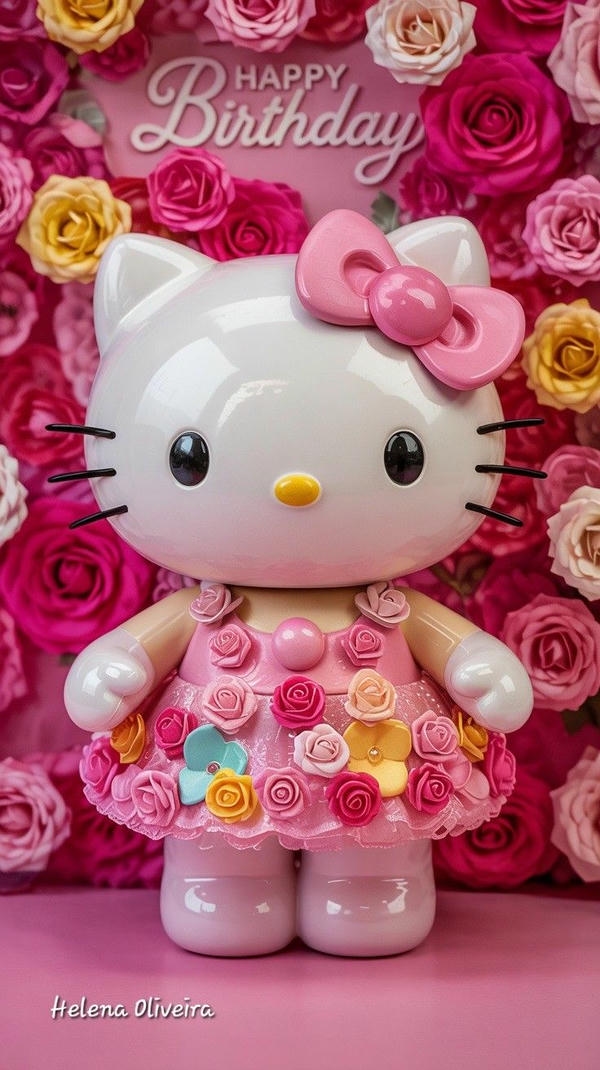 Hello Kitty khiến điện thoại nổi bật.