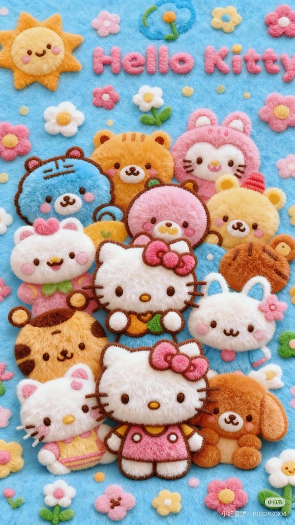 Hello Kitty làm màn hình bừng sáng.