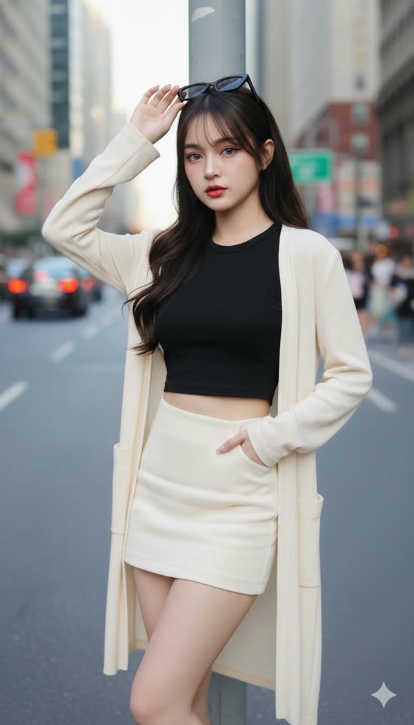 Hình nền girl phố đáng yêu