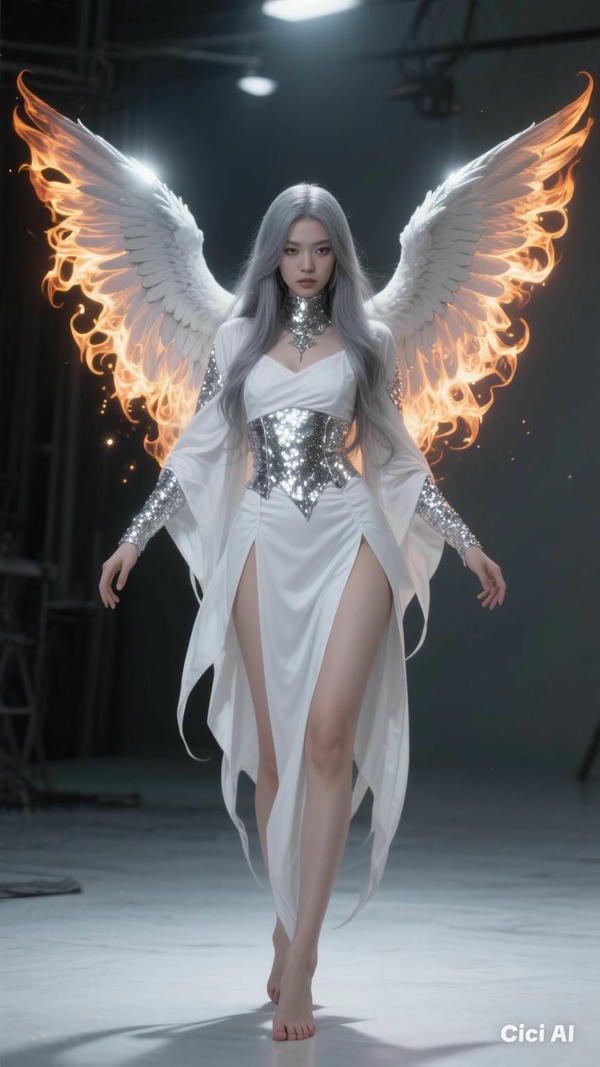Hình nền thiên thần tỏa sáng