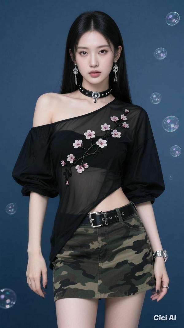 Idol Hoa Ngữ cuốn hút làm nền