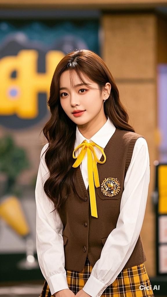 Idol Hoa Ngữ xinh trên nền