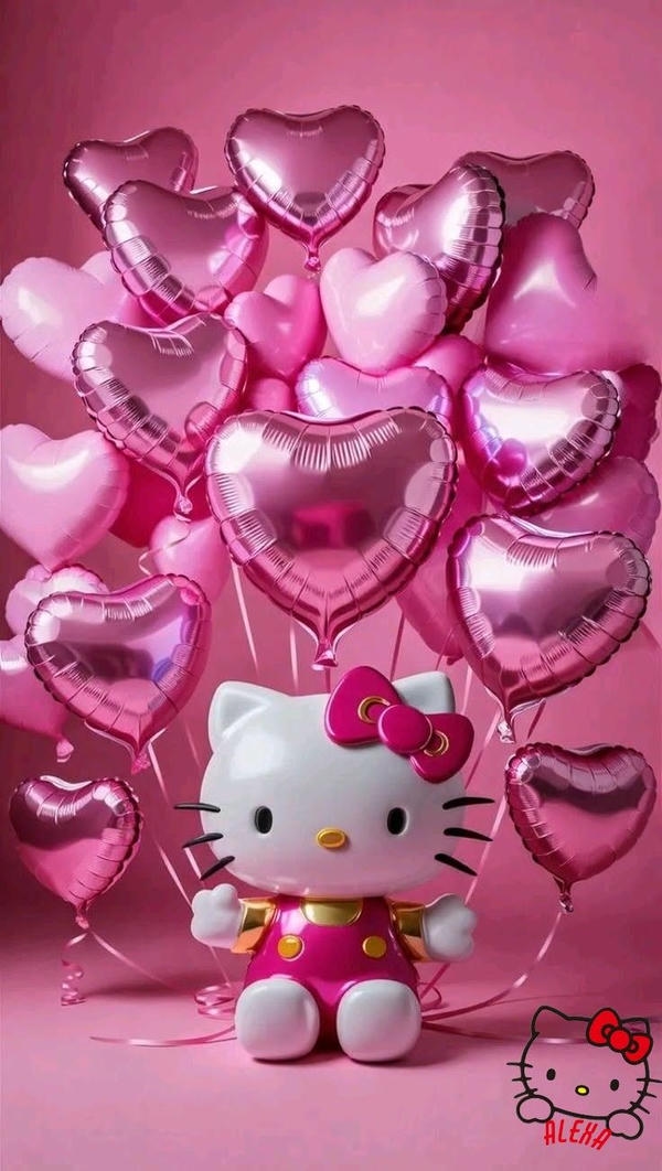 Một chút hồng, một chút Kitty.