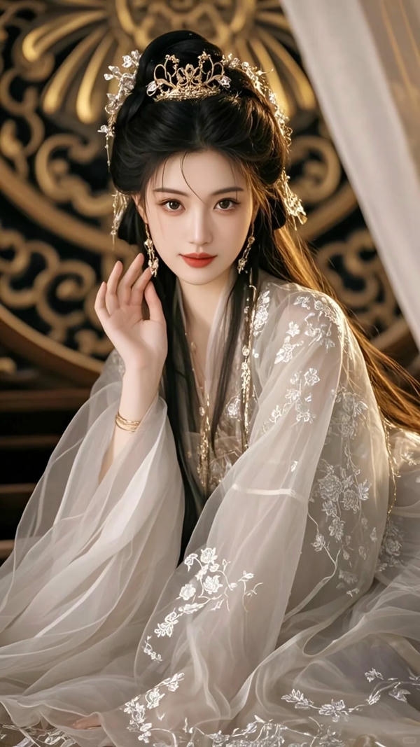 Nữ cổ trang cute làm nền