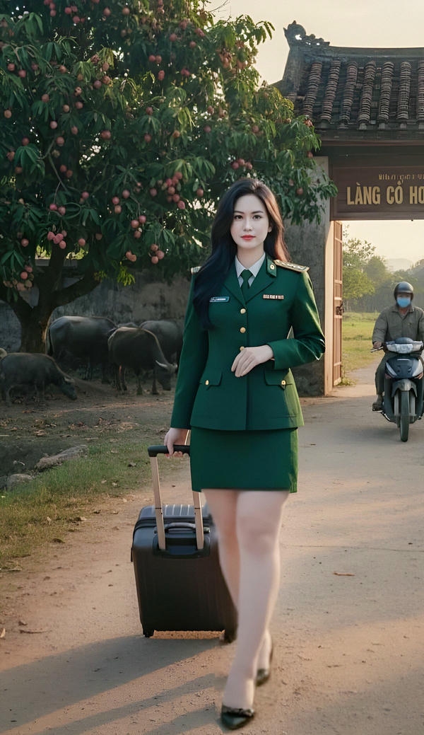 Quân phục tôn lên thần thái.