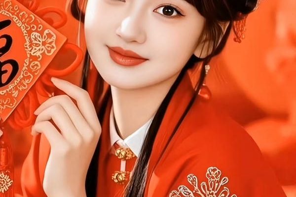 Mỹ nhân cổ trang cười tươi rất cute.