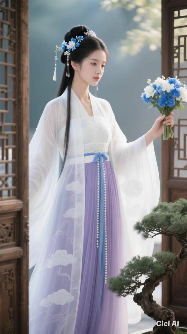 Mỹ nhân cổ trang cute khiến màn hình rạng rỡ.