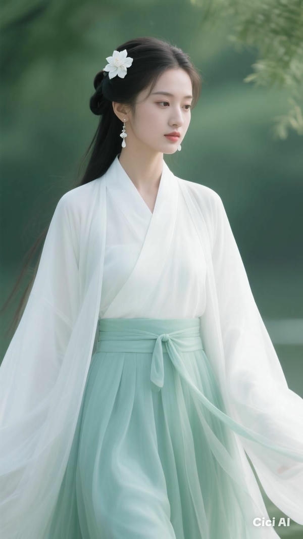 Mỹ nhân cổ trang cute làm điện thoại hấp dẫn.