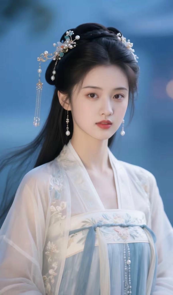 Mỹ nhân cổ trang cute làm màn hình nổi bật.