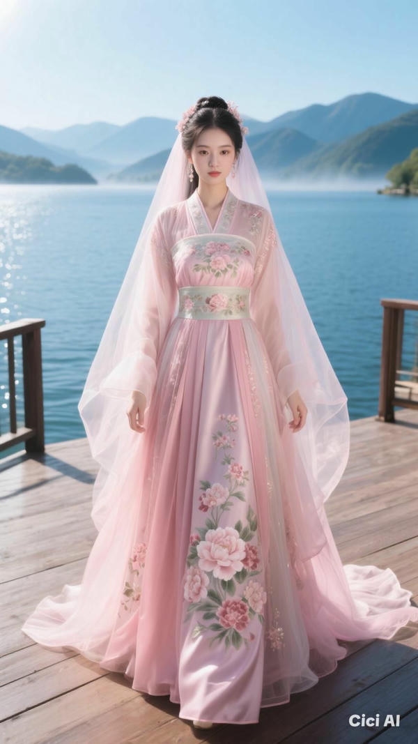 Mỹ nhân cổ trang cute tạo cảm giác vui tươi.