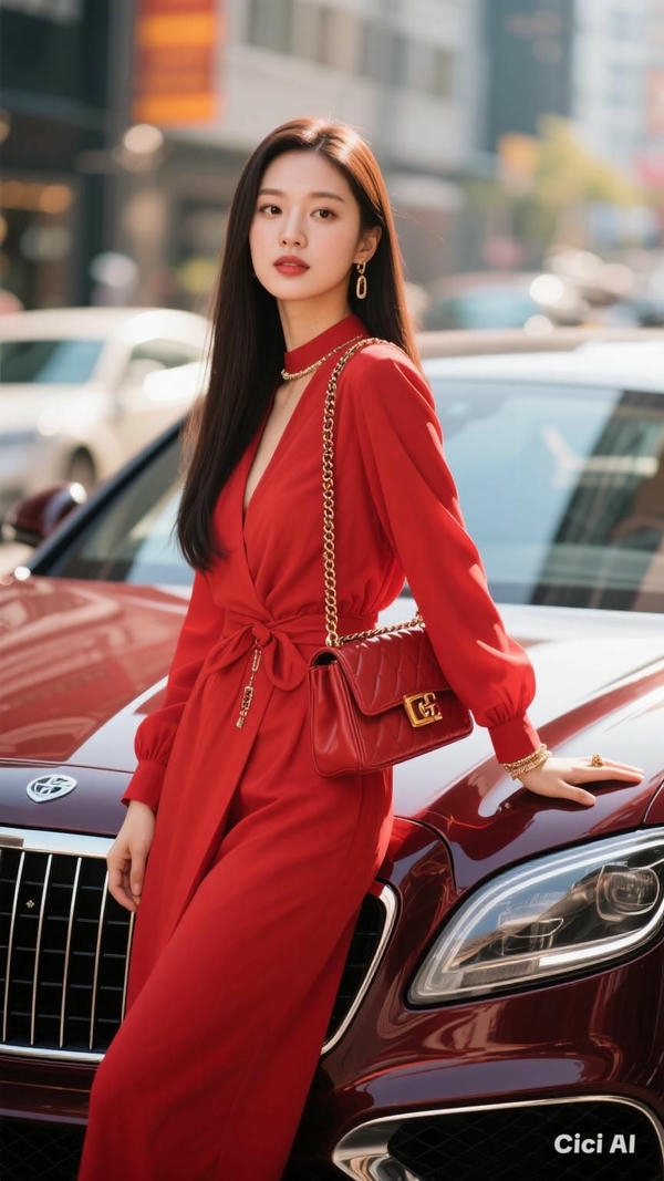Người mẫu rạng rỡ cùng xe.